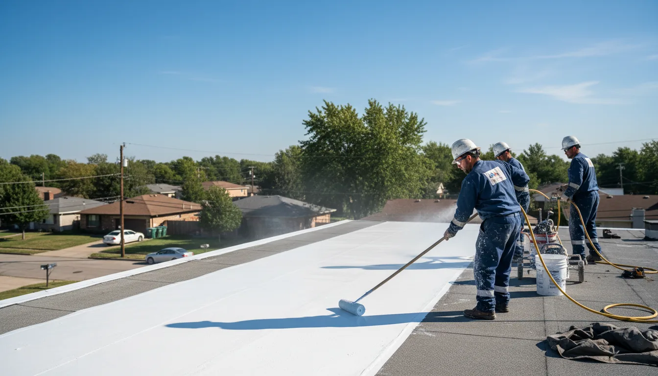 Commercial roof coating in Monticello, MS near me